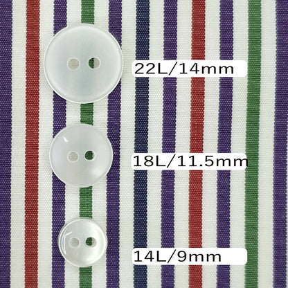 2 Hole Shirt Button Sizes