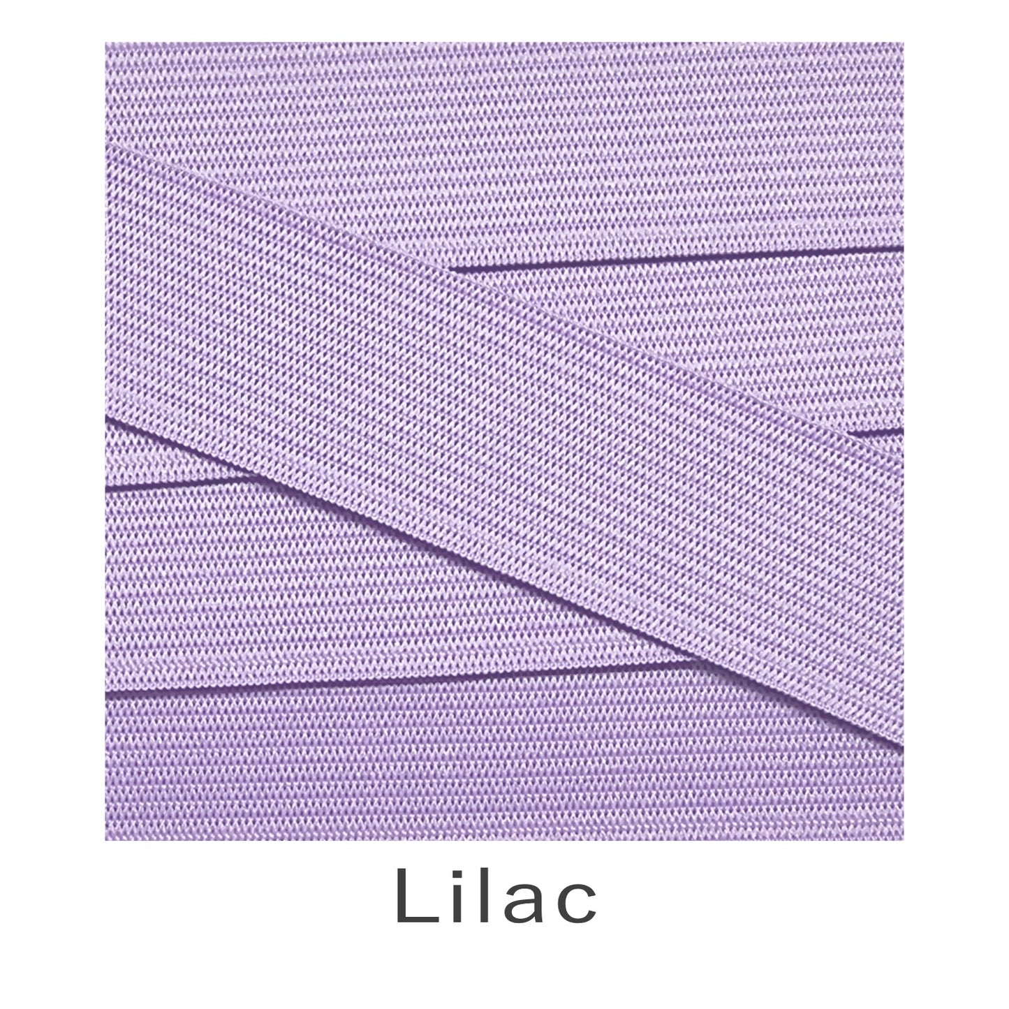 25mm Coloured Knitted Elastic - Lilac