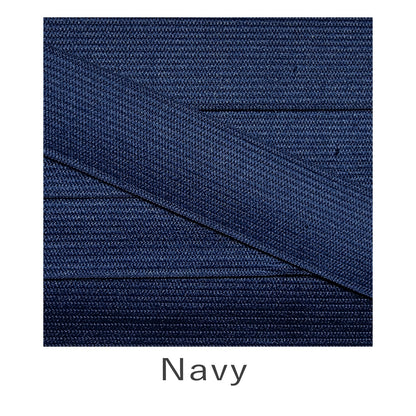 25mm Coloured Knitted Elastic - Navy