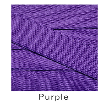 25mm Coloured Knitted Elastic - Purple