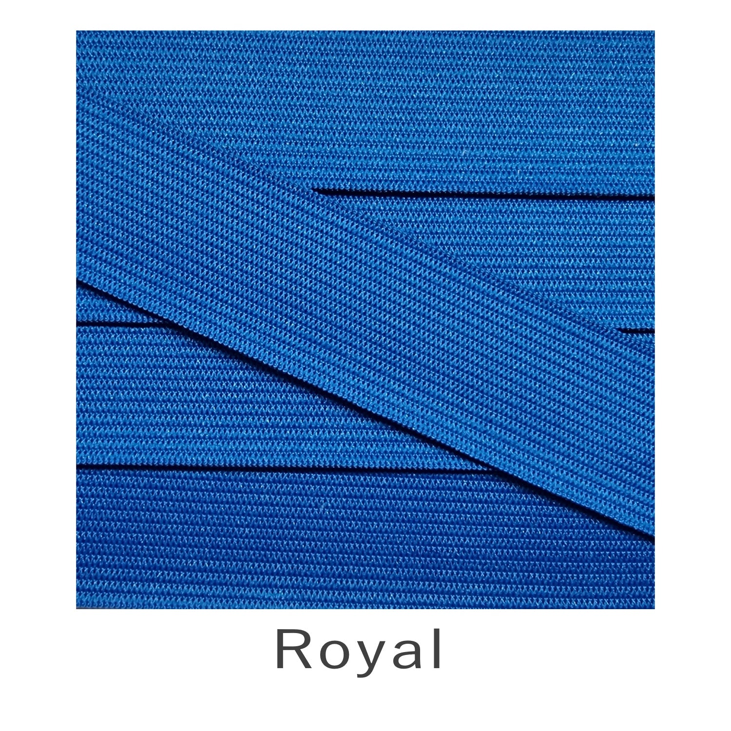 25mm Coloured Knitted Elastic - Royal Blue