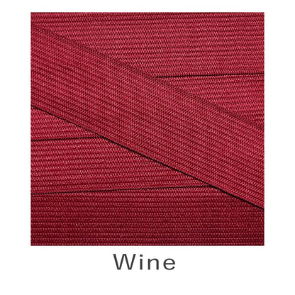 25mm Coloured Knitted Elastic - Wine