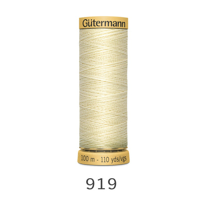 Gutermann Natural Cotton Thread 100m 919