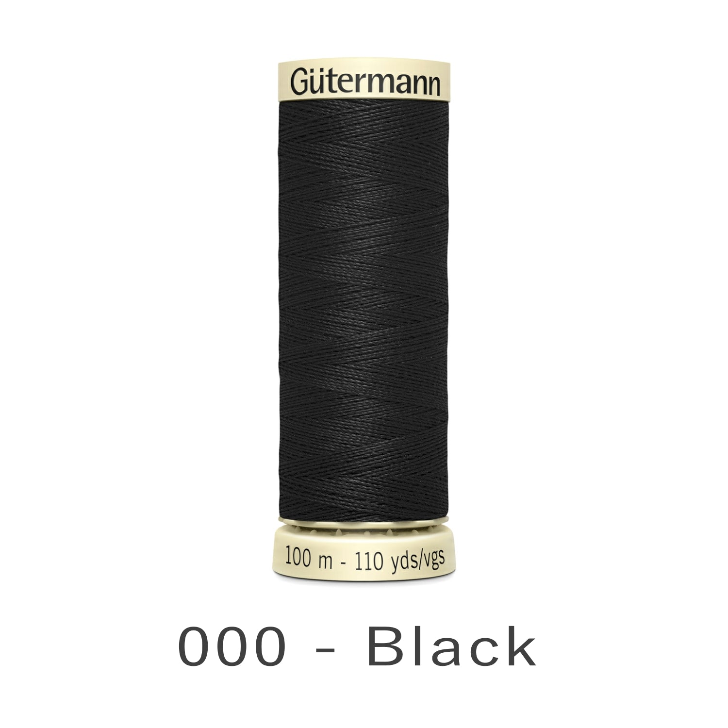 Gütermann Sew-all Thread 100m black and near-black shade 000