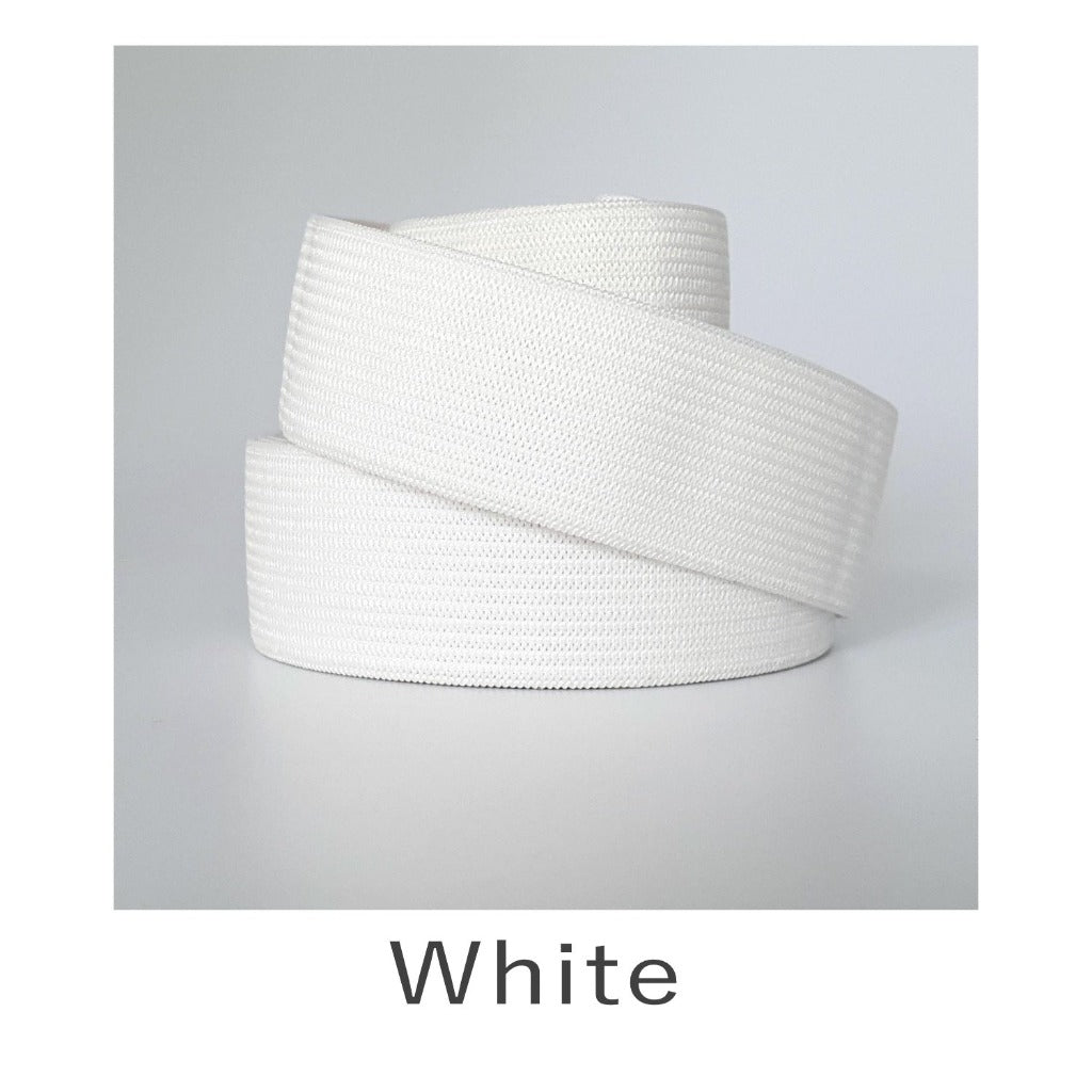 Knitted Elastic - White