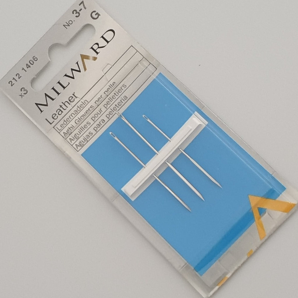 Milward Leather Needles Size 3 - 7