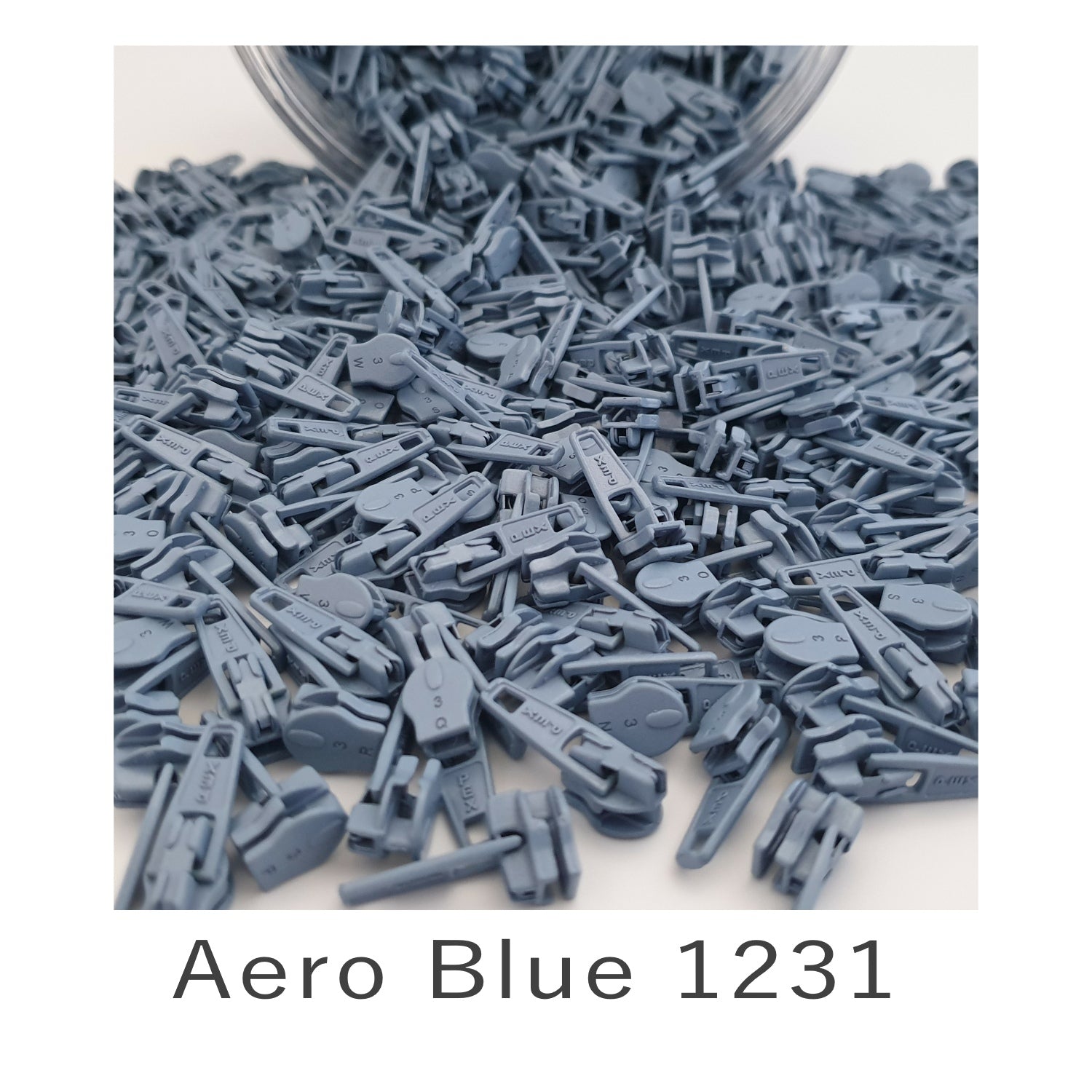 No.3 Auto Lock Zip Slider Aero Blue 1231