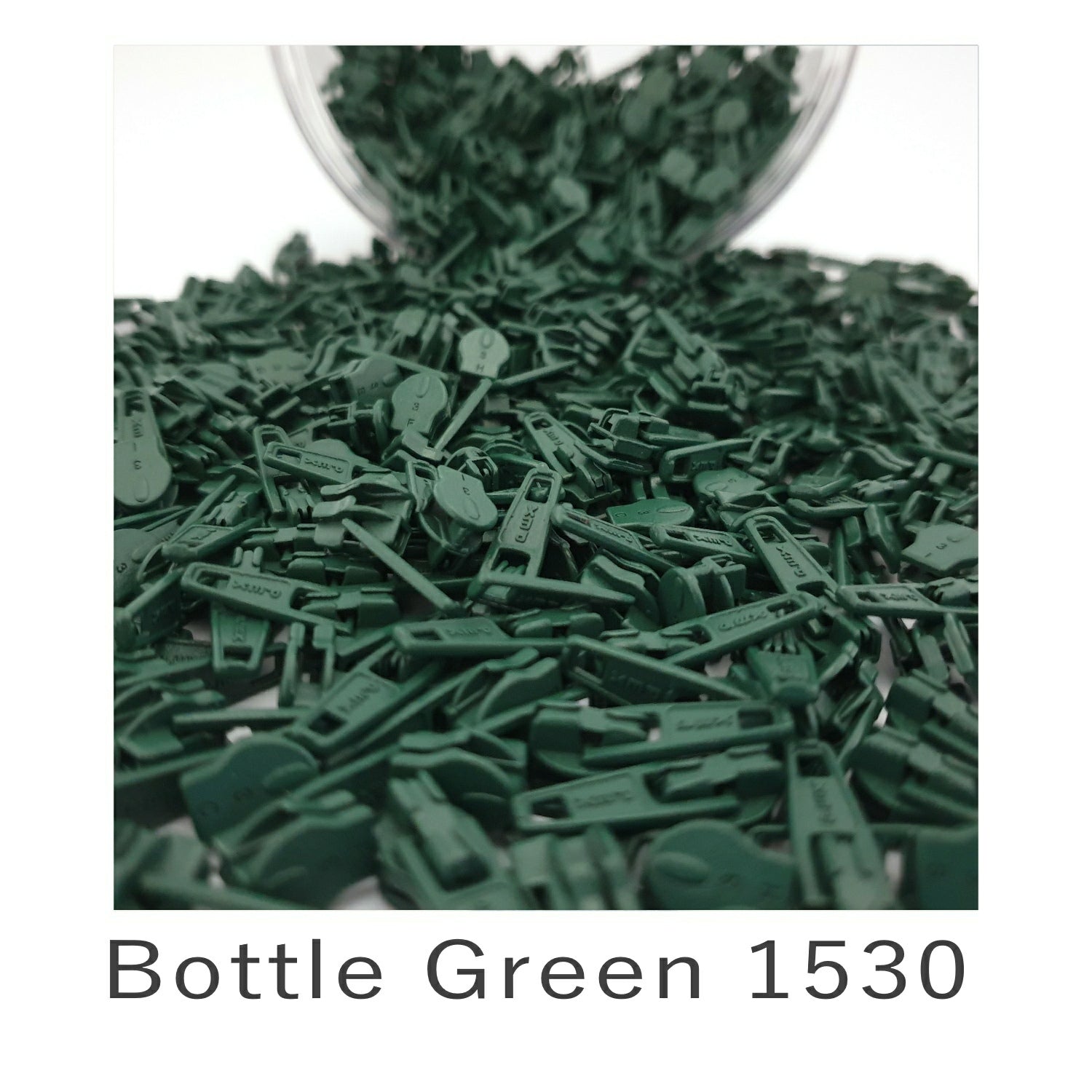 No.3 Auto Lock Zip Slider Bottle Green 1530