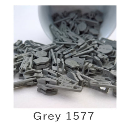 No.3 Auto Lock Zip Slider Grey 1577