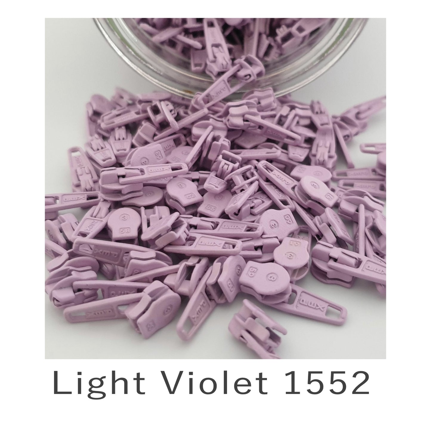 No.3 Auto Lock Zip Slider Light Violet 1552