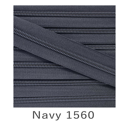 No.5 Continuous Zip Tape Navy 1560