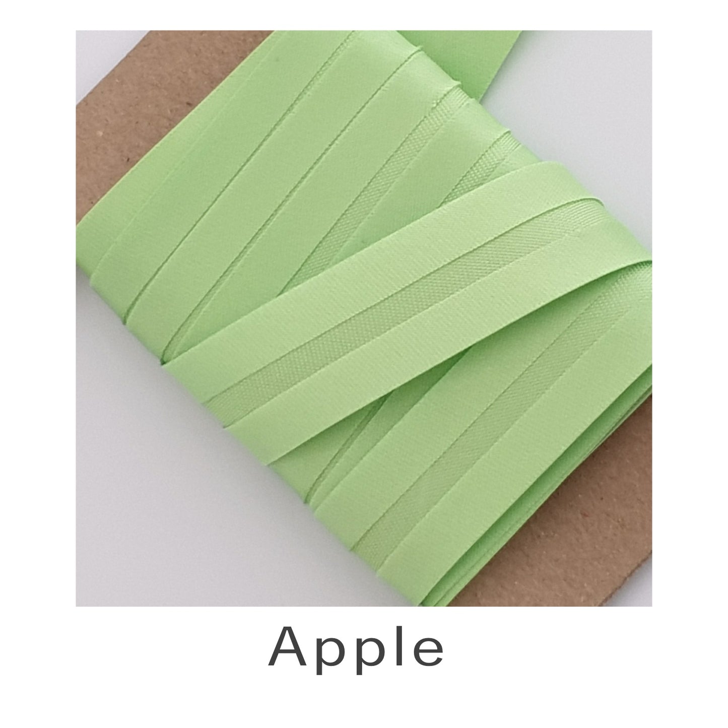 Acetate Satin Bias Binding Apple