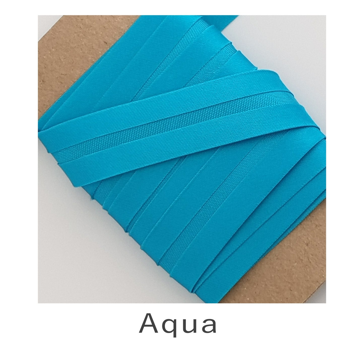 Acetate Satin Bias Binding Aqua