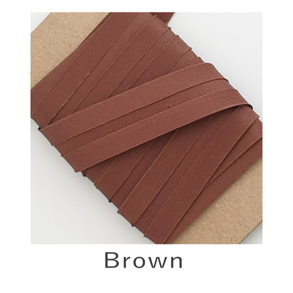 Acetate Satin Bias Binding Brown