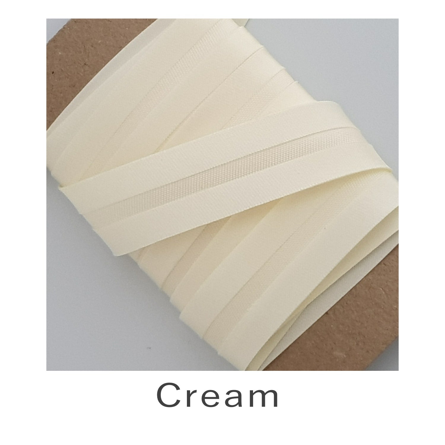 Acetate Satin Bias Binding Cream