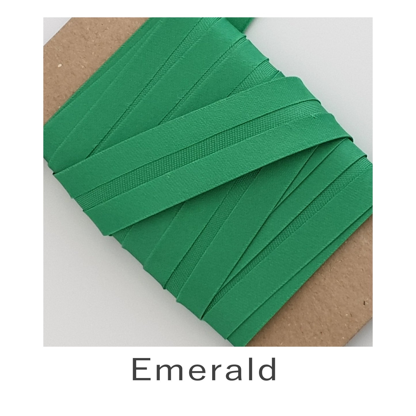 Acetate Satin Bias Binding Emerald