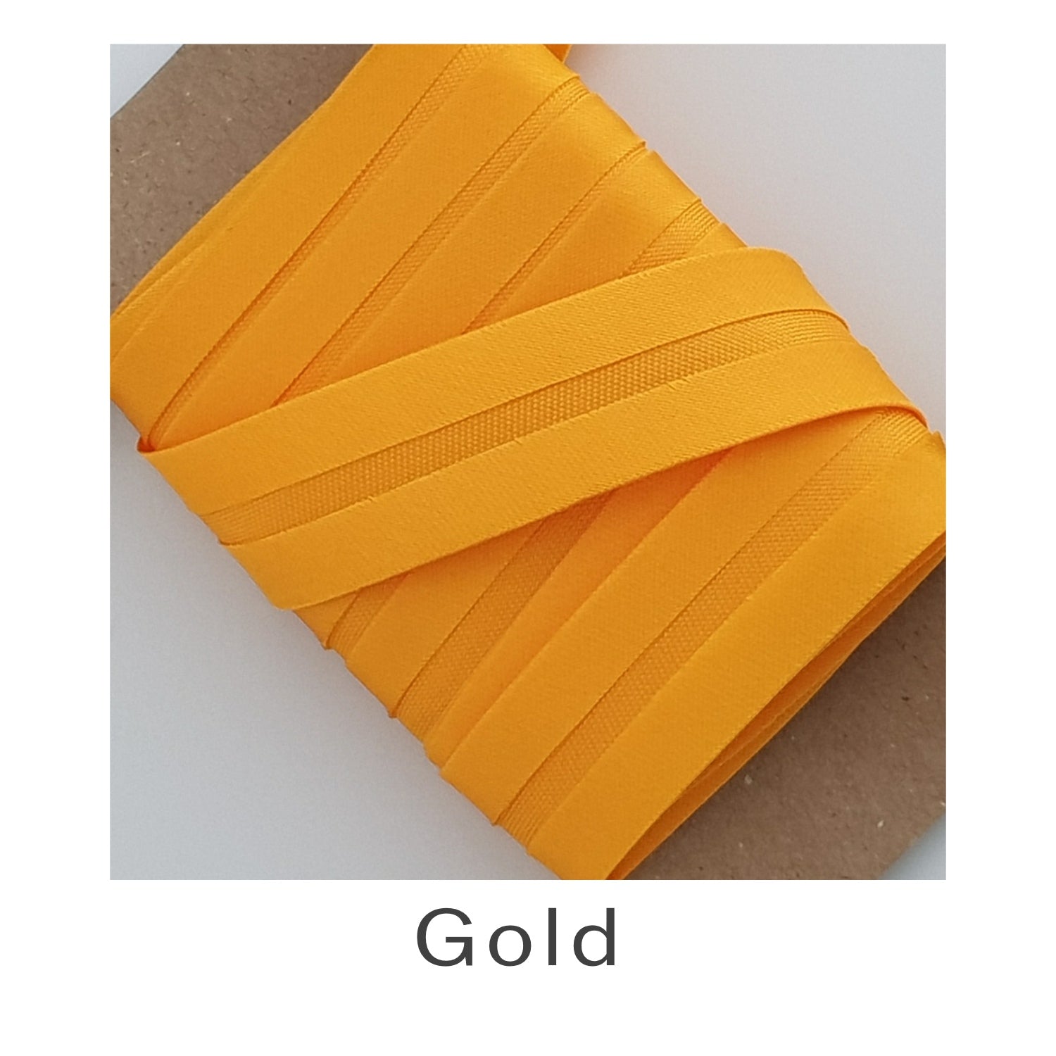 Acetate Satin Bias Binding Gold