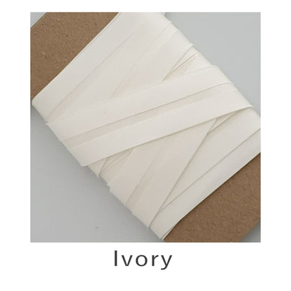 Acetate Satin Bias Binding Ivory