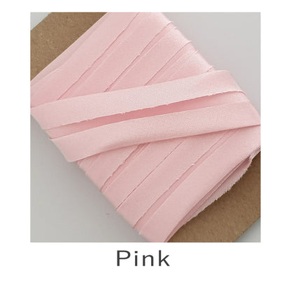 Acetate Satin Bias Binding Pink