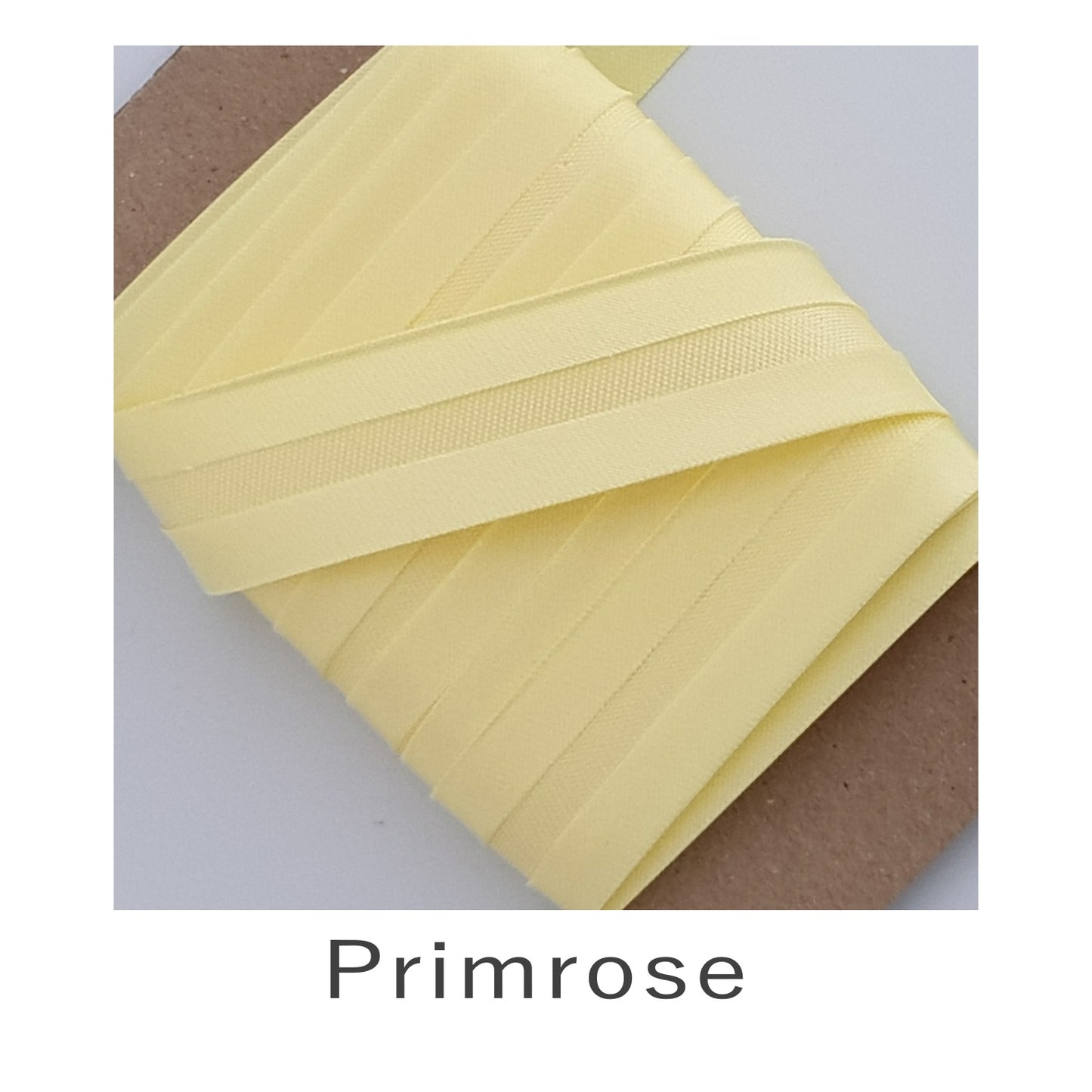 Acetate Satin Bias Binding Primrose