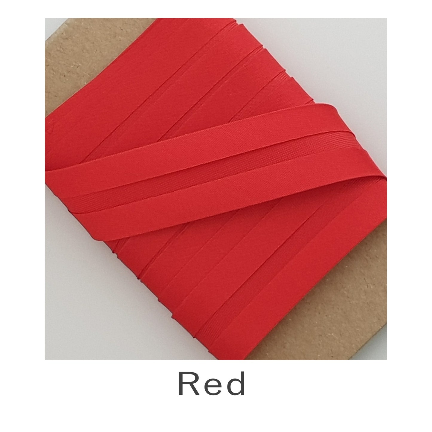 Acetate Satin Bias Binding Red