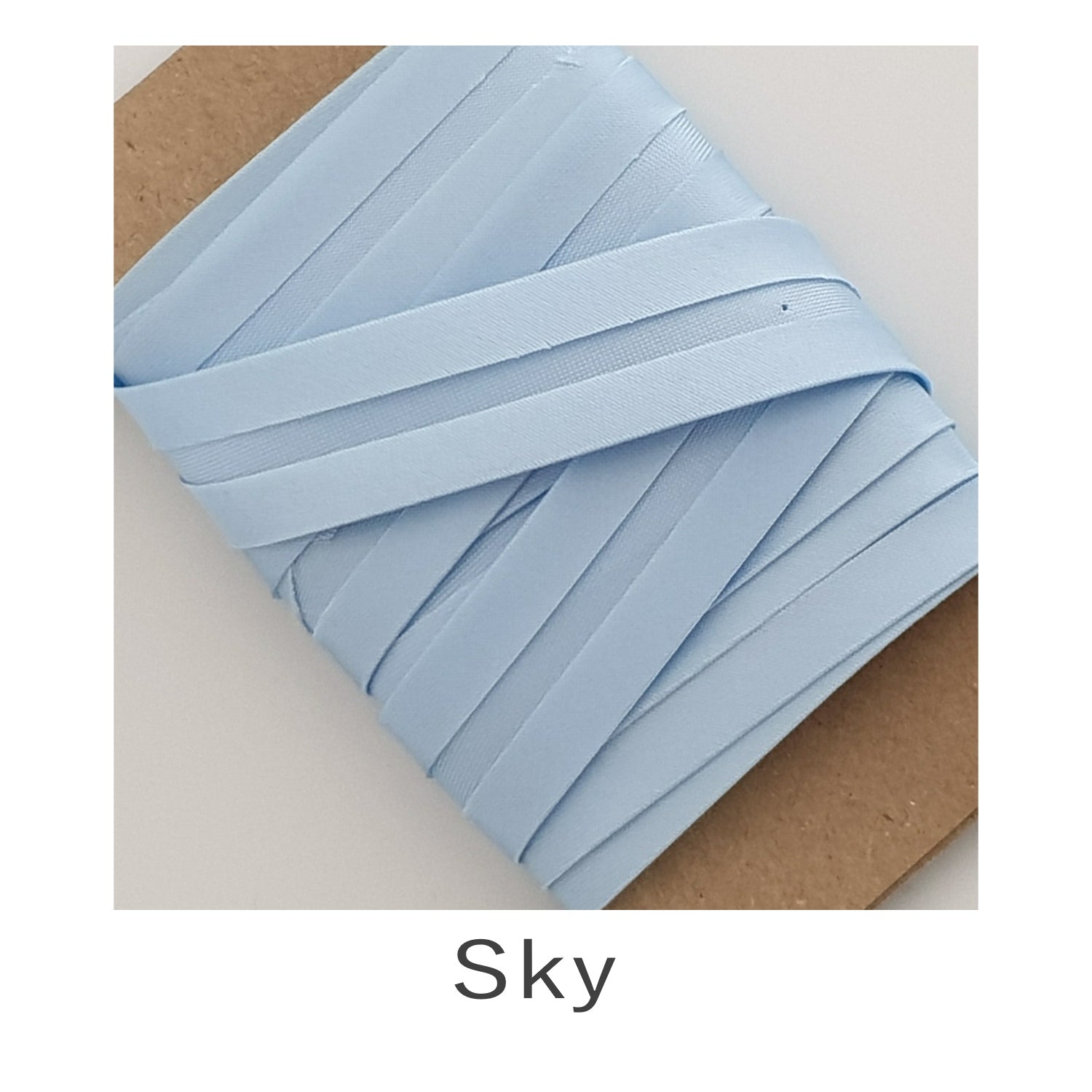 Acetate Satin Bias Binding Sky