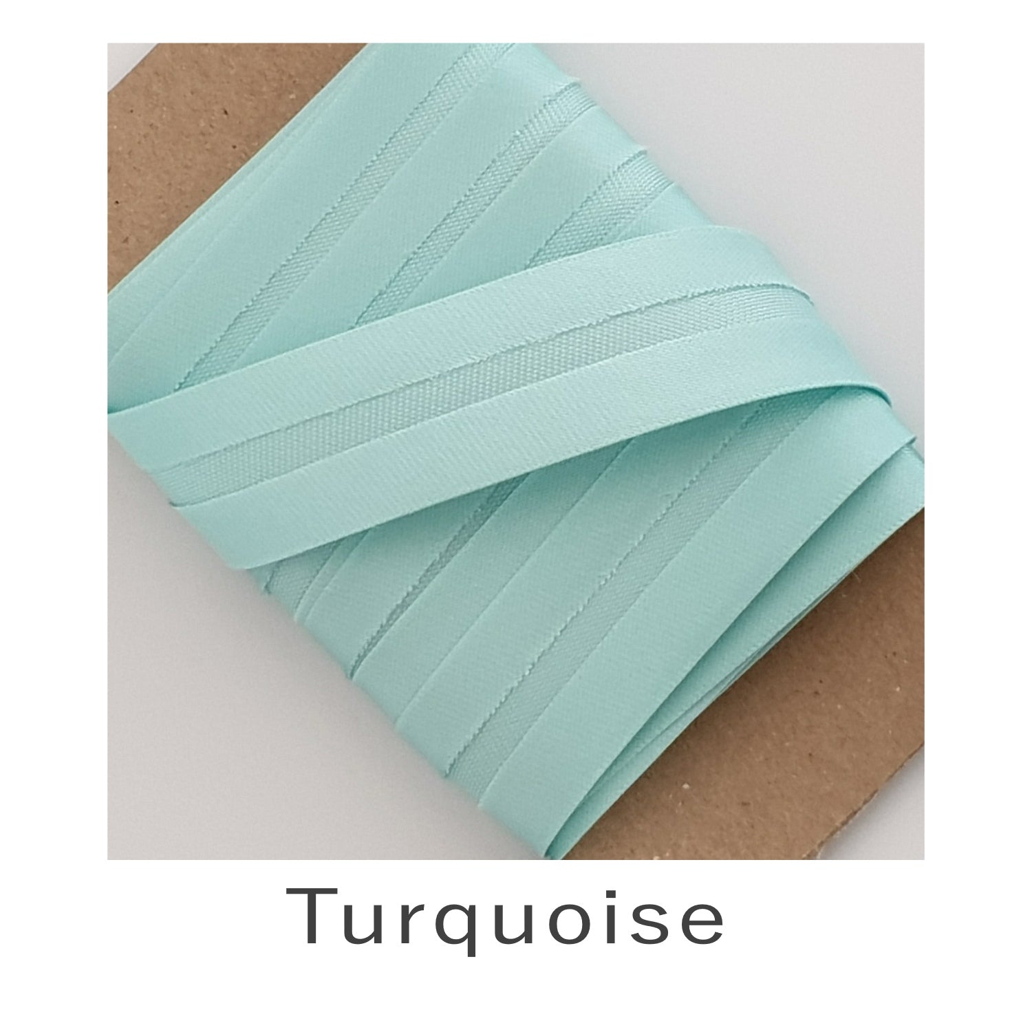 Acetate Satin Bias Binding Turquoise