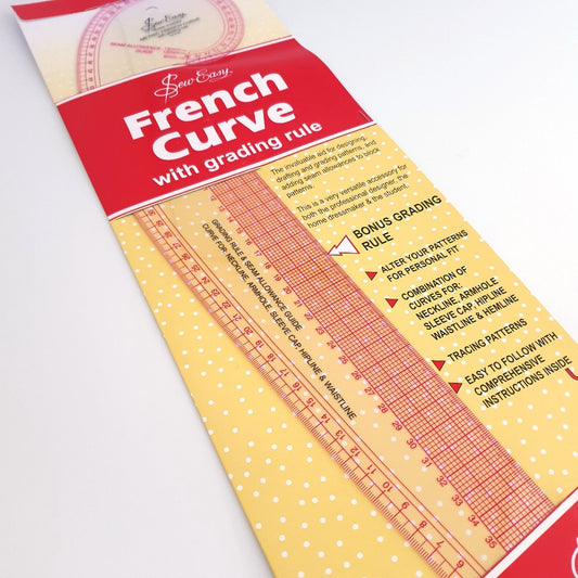 Sew Easy French Curve Ruler for Pattern Grading & Drafting