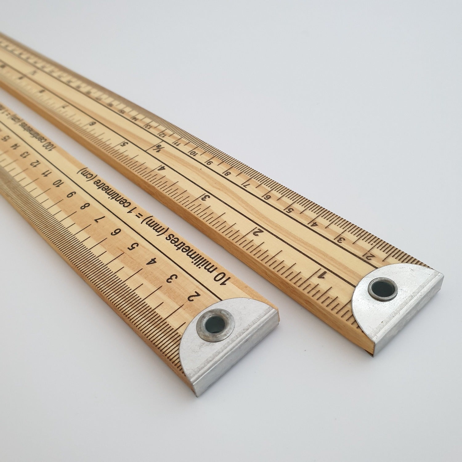 Sew Easy Wooden Metre Ruler, Metric and Imperial Metre Stick โ Tailor ...