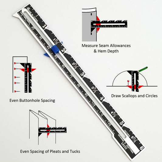 Sewing Gauge Dressmaking Seam Gauge